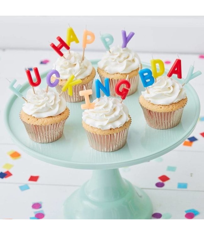 OUTLET Happy fucking bday - verjaardagskaarsjes