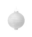 PartyDeco Witte lampion met Led - 30 cm