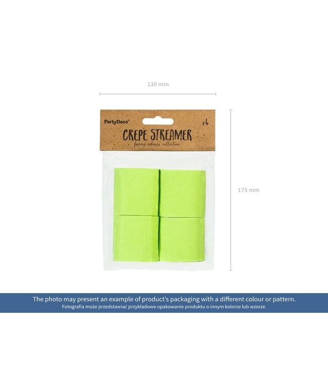 Crepe streamer zilver 40 meter