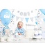 PartyDeco Taarttopper 1st birthday - zilver glitter