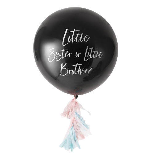 Gender reveal ballon - Little sister or brother?