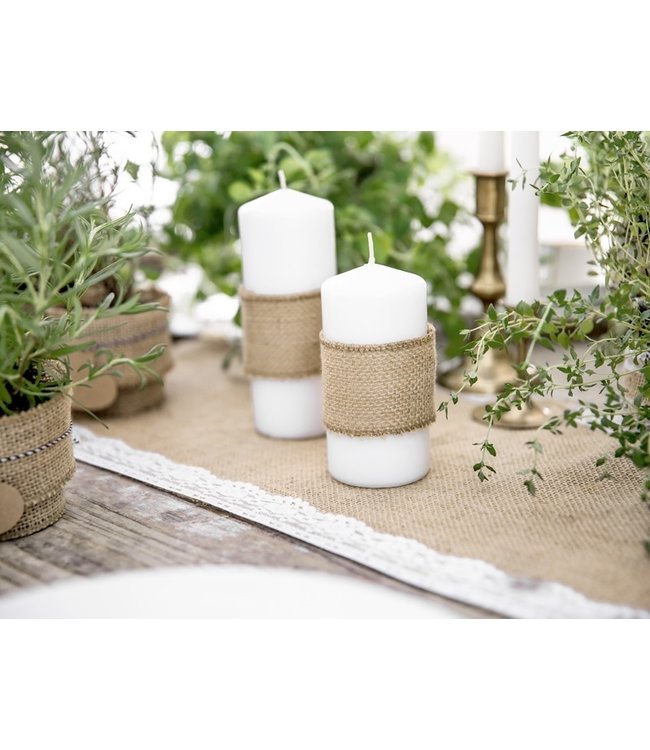 Jute lint 5cm breed - 5 meter lang