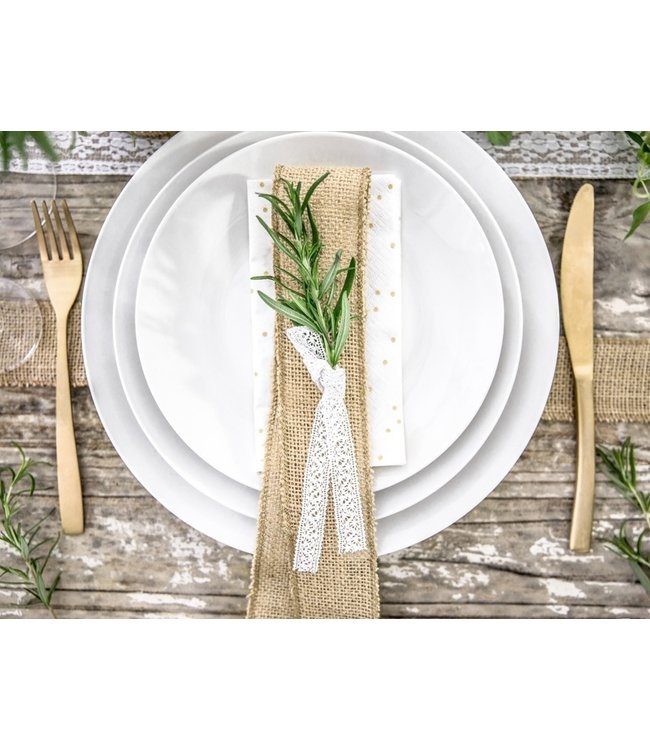 Jute lint 5cm breed - 5 meter lang