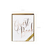PartyDeco Gastenboek wit met rose gouden letters 22 pagina's