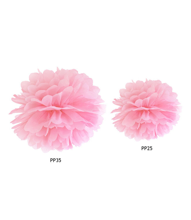 Pompom licht roze - 25 cm