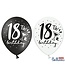 PartyDeco Ballonnen 18th birthday - 6 stuks