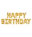OUTLET Happy Birthday folieballonnen - Goud
