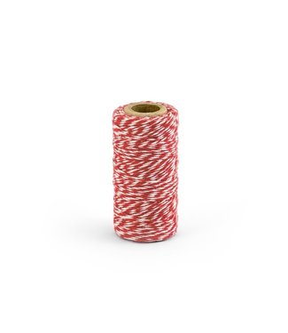 PartyDeco OUTLET Baker's Twine - rood- 50 meter