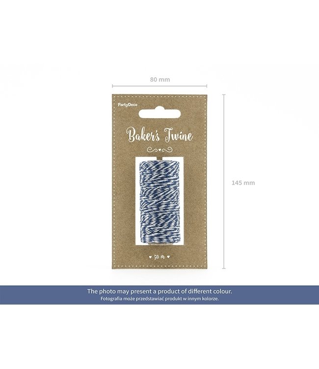 Baker's Twine - blauw - 50 meter