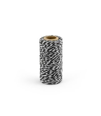 PartyDeco OUTLET Baker's Twine - zwart- 50 meter