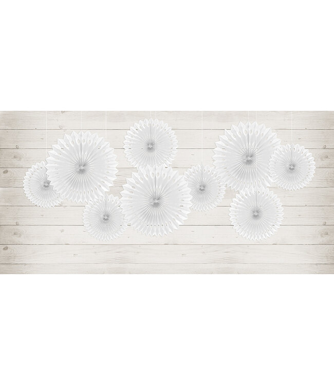 Waaiers wit 3 stuks | 20-30 cm