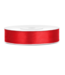 Satijnen lint rood 12mm breed- 25m lang