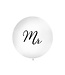 PartyDeco Reuzeballon | Mr | Zwart | 100 centimeter