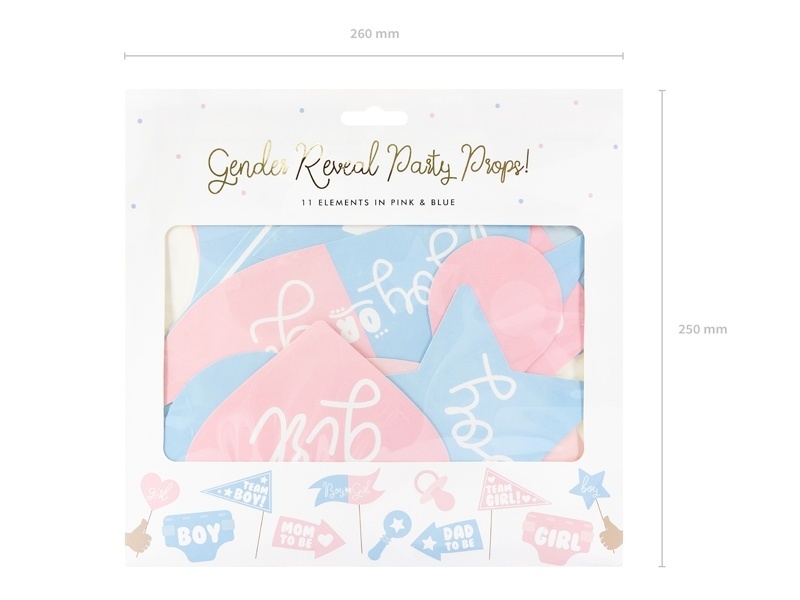 Gender Reveal / Babyshower Party Props | 11 stuks