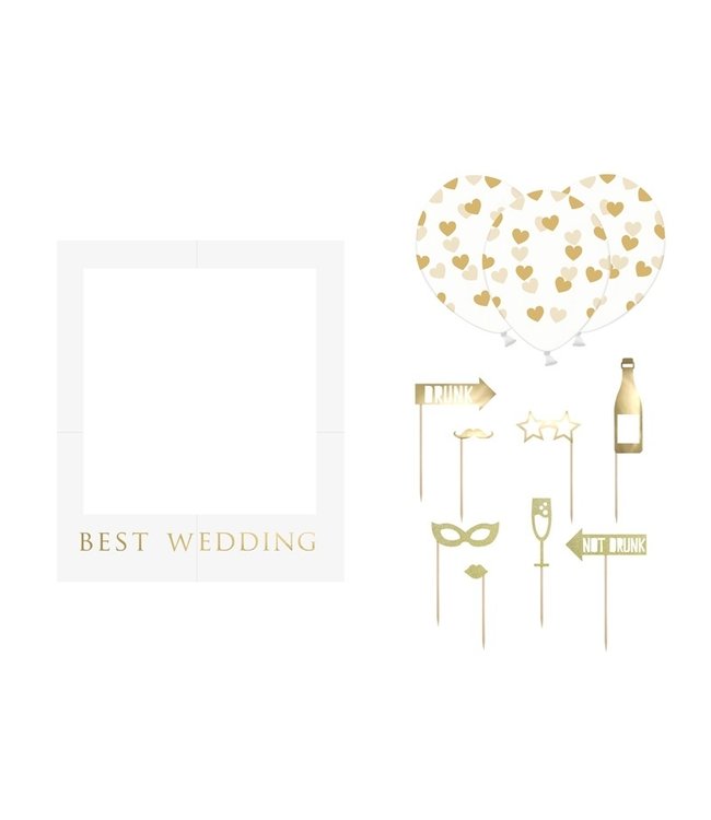 Bruiloft photoframe kit - 12-delig