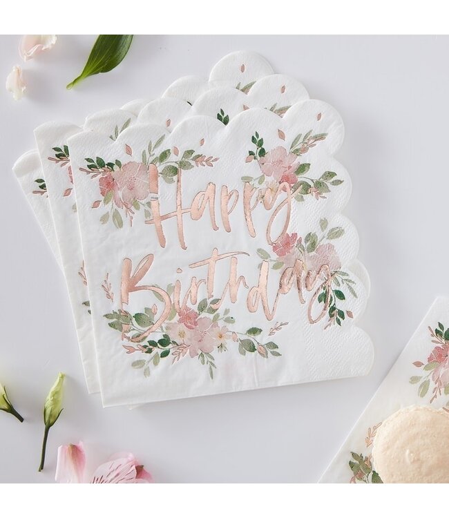 OUTLET Servetten Happy Birthday | Verjaardag | 16 stuks