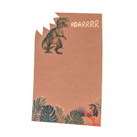 Uitnodiging Dinosaurus - 8 stuks