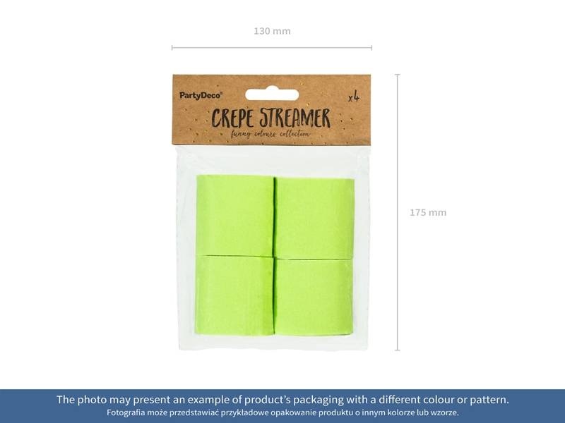 Crepe streamer wit 40 meter