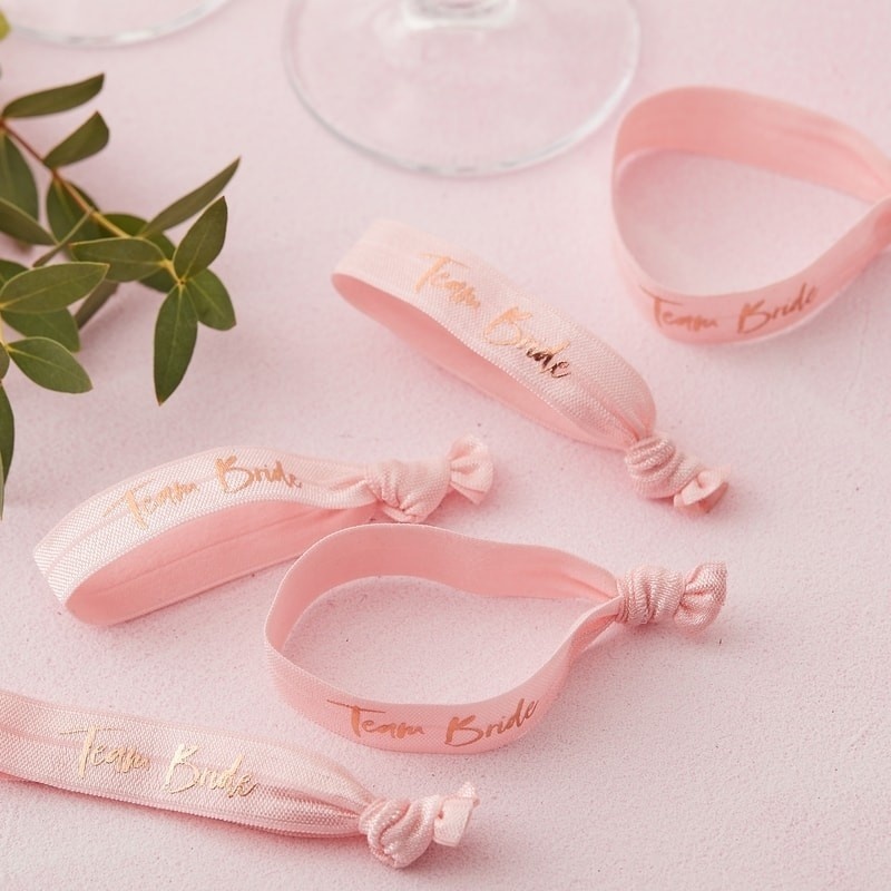 Armbandjes Team Bride | Vrijgezellenfeest | 5 stuks