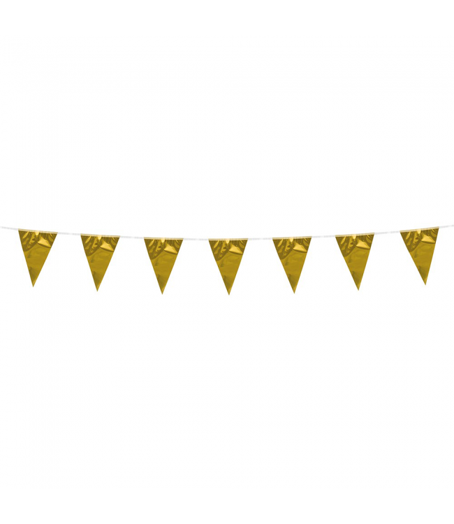 Globos Mini vlaggenlijn goud | 3 meter