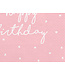 Servetten Happy Birthday roze/wit kroontje | 20 stuks