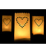 Candle bags hart | lichtzakjes | 10 stuks