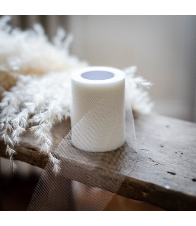 Tule op rol 8 cm x 20 meter