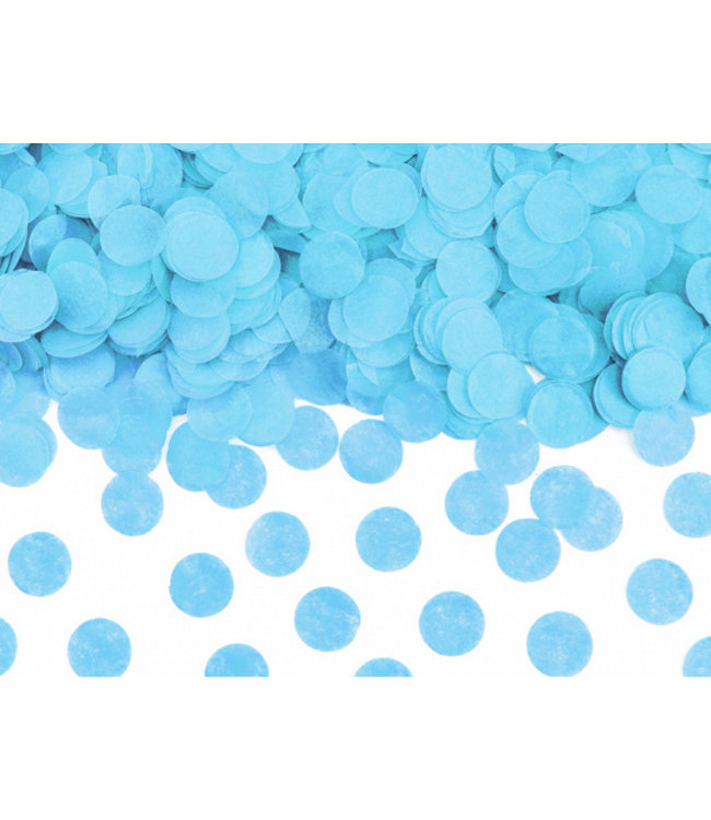 Genderreveal confettikanon XXL blauw | 60 cm