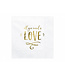 Servetten All you need is love | wit-goud | 20 stuks