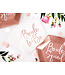 PartyDeco Servetten Bride to be | wit-rosegoud | 20 stuks | Vrijgezellenfeest