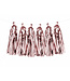 Tassel slinger rose goud | 1,5 meter | 12 tassels | DIY