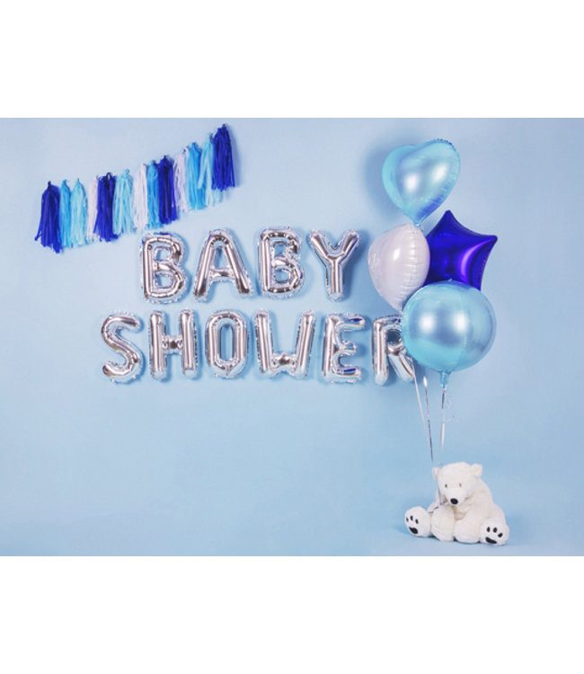 Folieballon hart - Lichtblauw - 45 cm