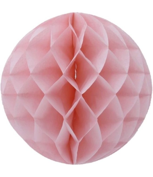 Honeycomb bal | Lichtroze | 30 cm