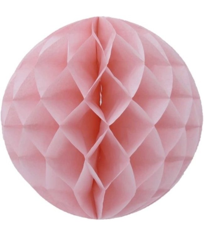 PartyDeco Honeycomb bal | Lichtroze | 30 cm