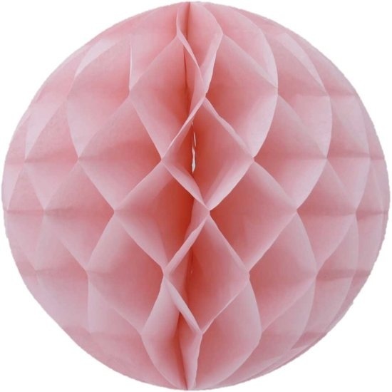 Honeycomb bal | Lichtroze | 30 cm