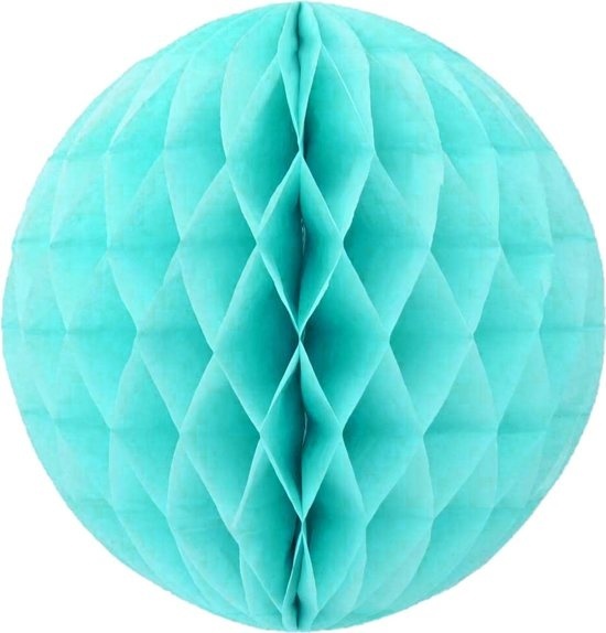 Honeycomb bal | Turquoise | 30 cm