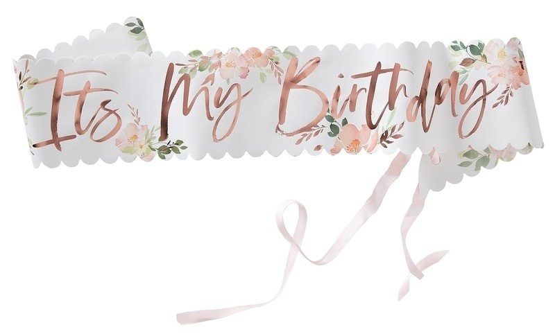 It's my birthday sjerp | Floral | Verjaardag