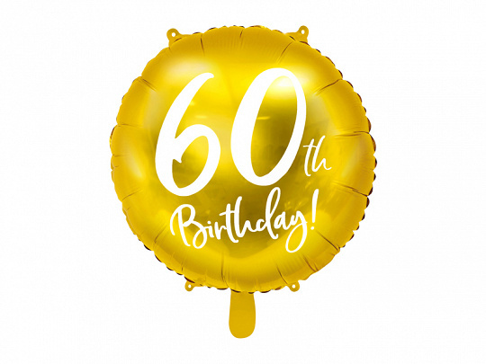 Folieballon 60th birthday - 60e verjaardag