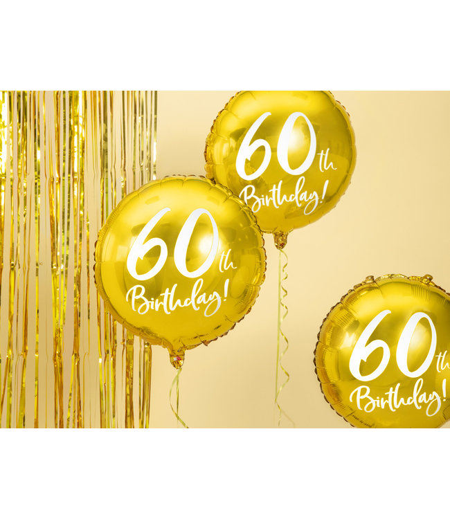 Folieballon 60th birthday - 60e verjaardag
