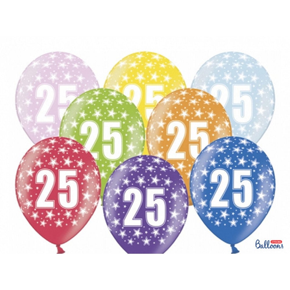 ballonnen-25-jaar-metallic-leeftijd-met-sterren-6-stuks-feestdeco