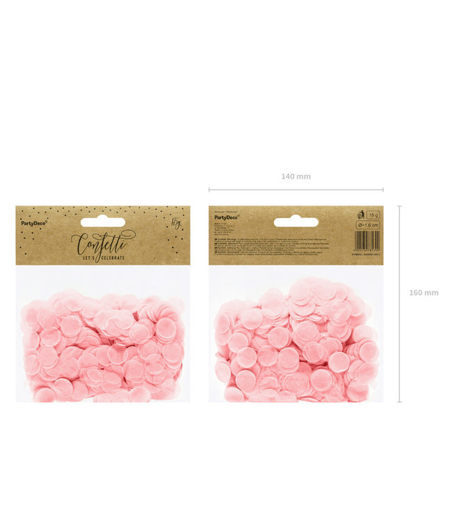 Confetti lichtroze luxe | 15 gram