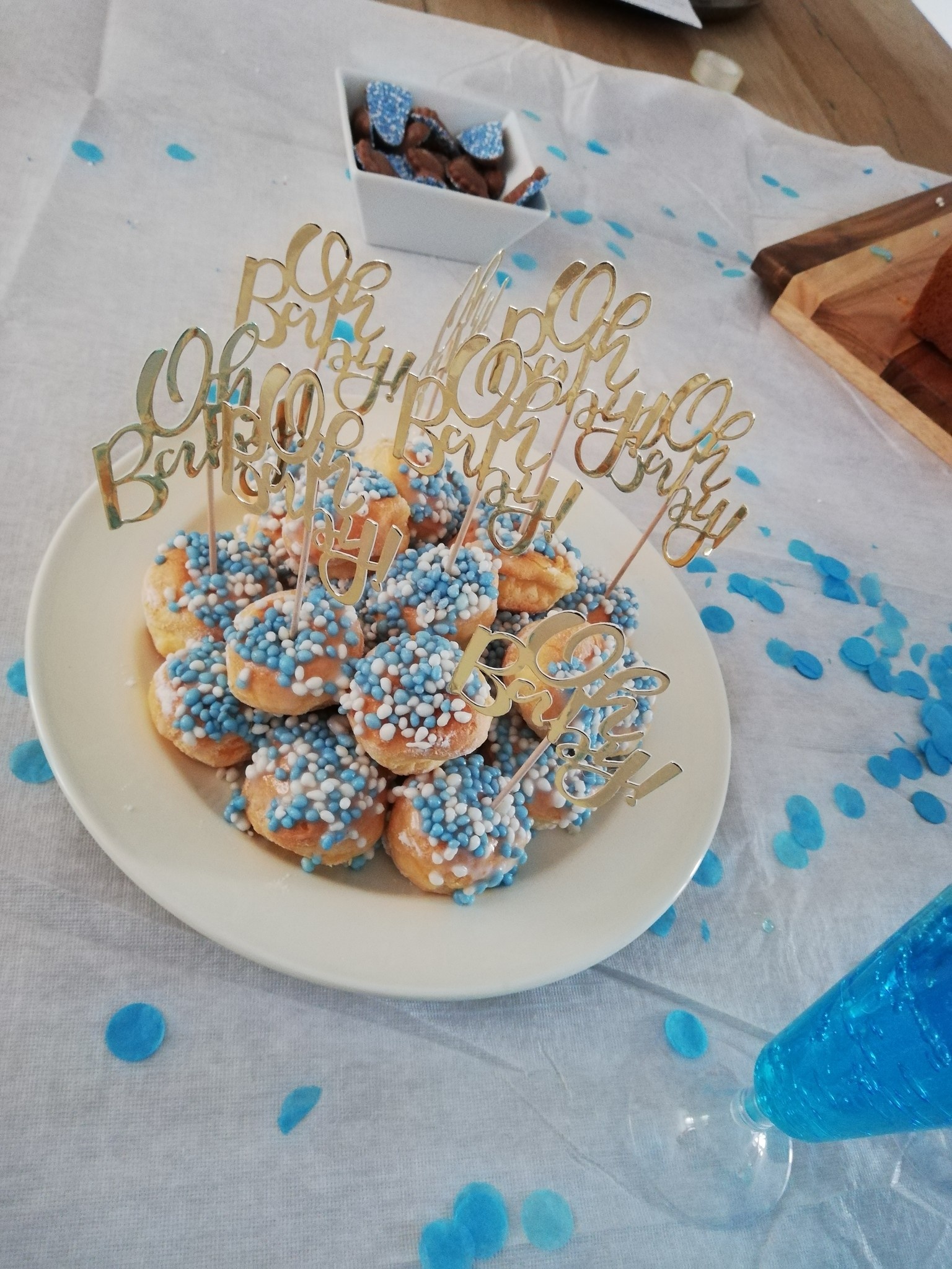 Confetti blauw luxe - 15 gram