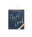 OUTLET Gastenboek navy-goud - 22 pagina's