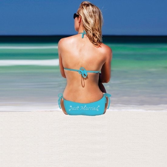 Bikini Just Married | Turquoise | Bruiloft | Huwelijksreis