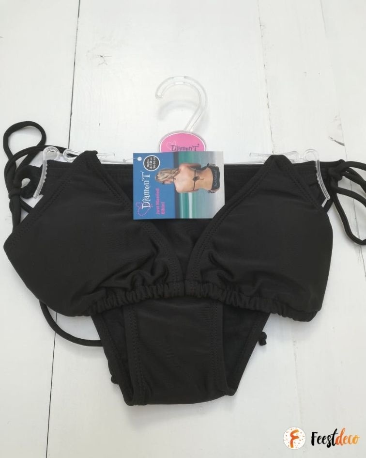 Bikini Just Married | Zwart | Bruiloft | Huwelijksreis