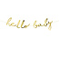 PartyDeco Slinger Hello Baby | Goud | Babyshower | Geboorte | 2 meter