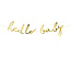 Slinger Hello Baby | Goud | Babyshower | Geboorte | 2 meter