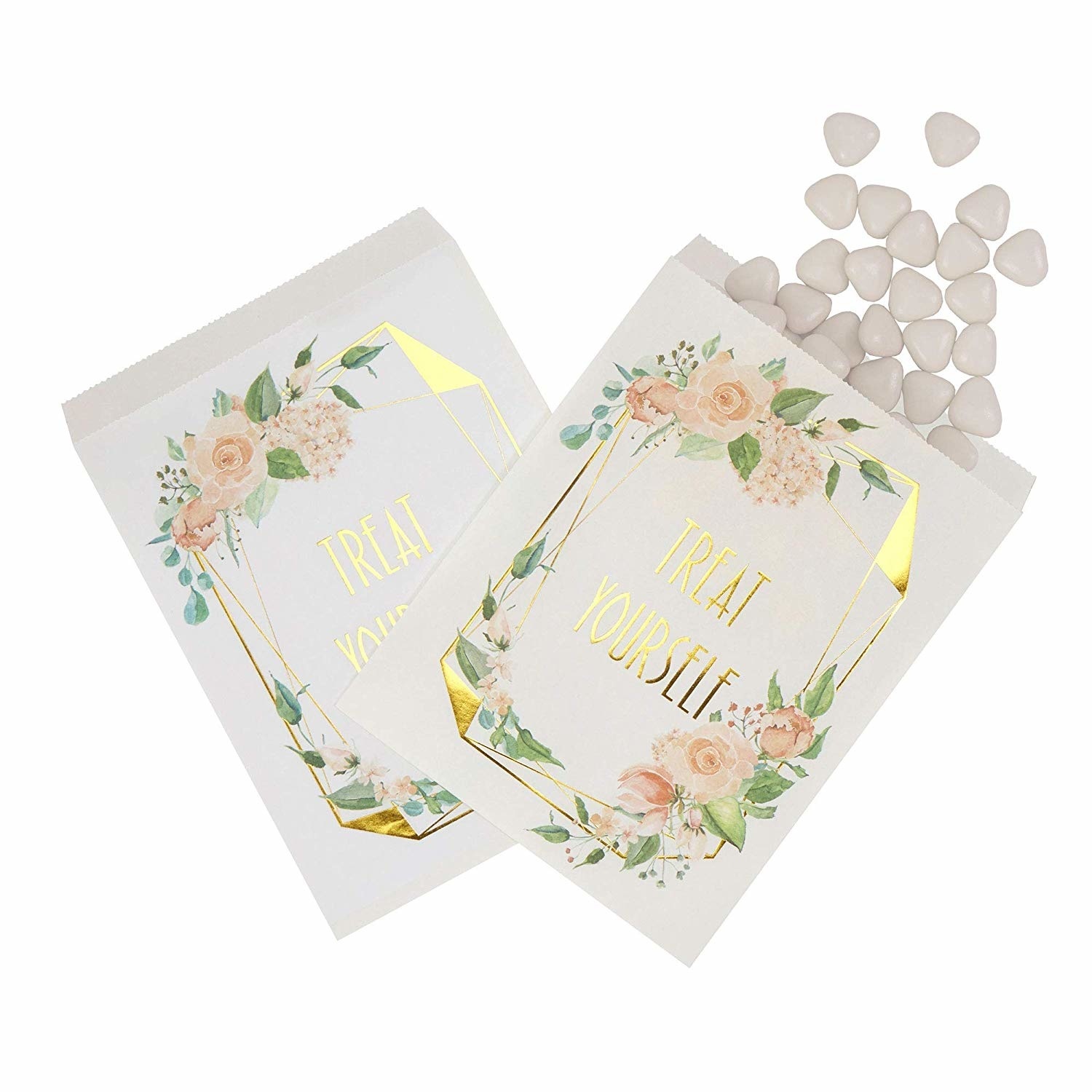 Snoepzakjes Treat Yourself - 25 stuks - Floral