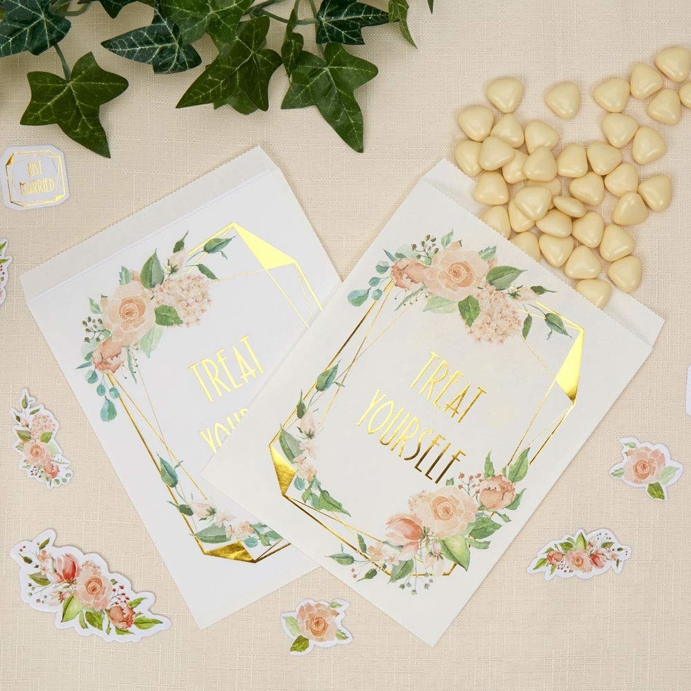 Snoepzakjes Treat Yourself - 25 stuks - Floral