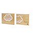 PartyDeco Wolk houten gastenboek | met 30 druppels | Babyshower | Geboorte